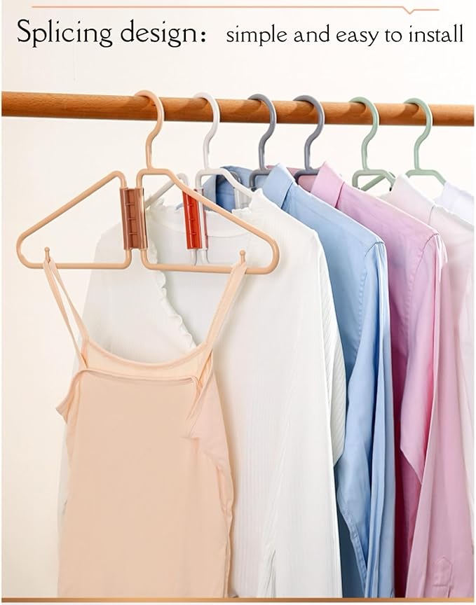 8 Pcs Foldable Hangers, Plastic Collapsible Hangers, Portable Folding Clothes Hanger, Foldable Travel Hangers, Foldable Hangers for Travel, Cruise, Home, Bedroom, Dorm (White)